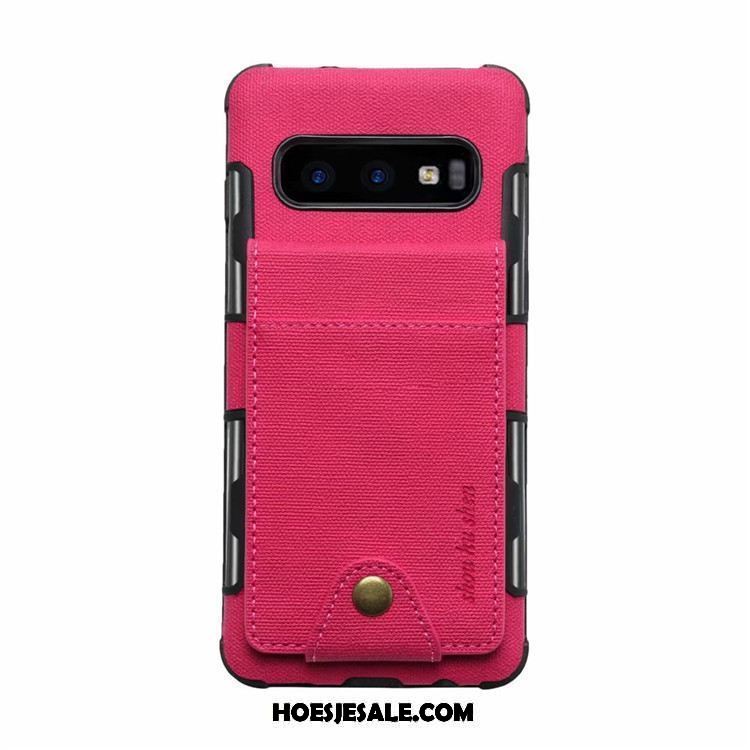 Samsung Galaxy S10e Hoesje Kaart Tas Leren Etui Rood Scheppend Mobiele Telefoon Aanbiedingen