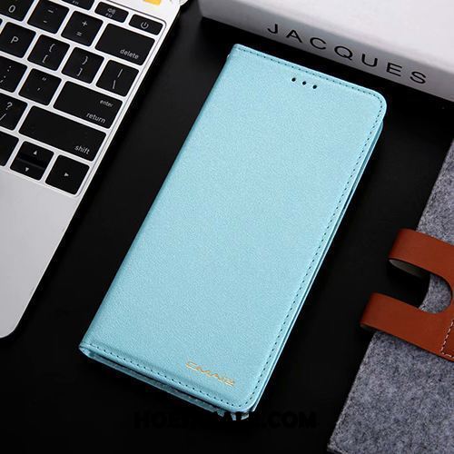 Samsung Galaxy S10e Hoesje Leren Etui Folio Ster Blauw Mobiele Telefoon Korting