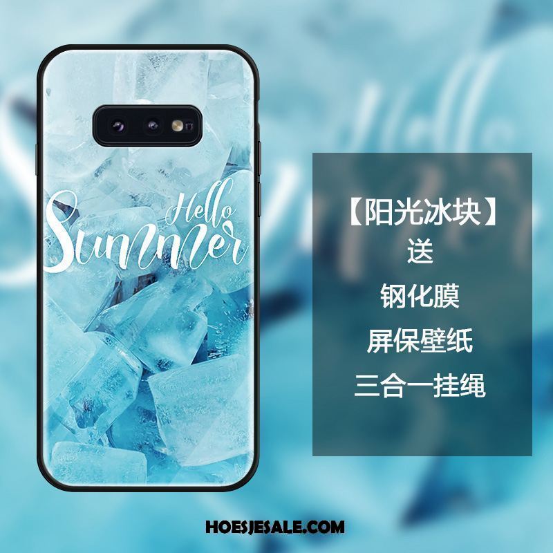 Samsung Galaxy S10e Hoesje Mode Anti-fall Ster Gehard Glas Bescherming Goedkoop