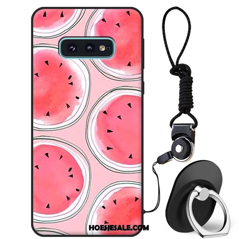 Samsung Galaxy S10e Hoesje Siliconen Anti-fall Zacht All Inclusive Roze Online