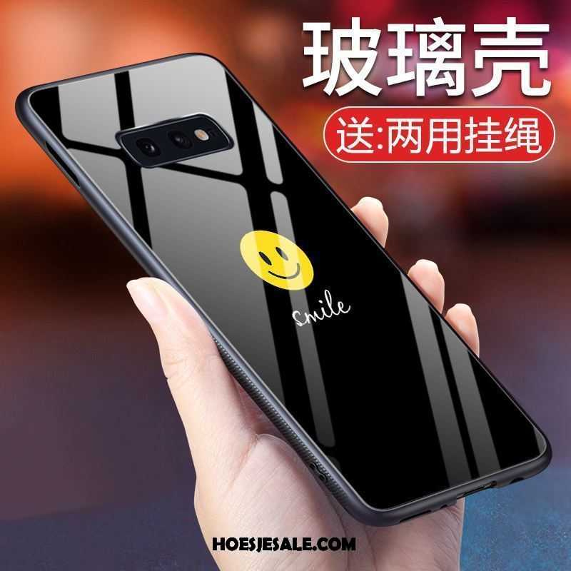 Samsung Galaxy S10e Hoesje Spotprent Hoes Anti-fall Smiley Tempereren Kopen