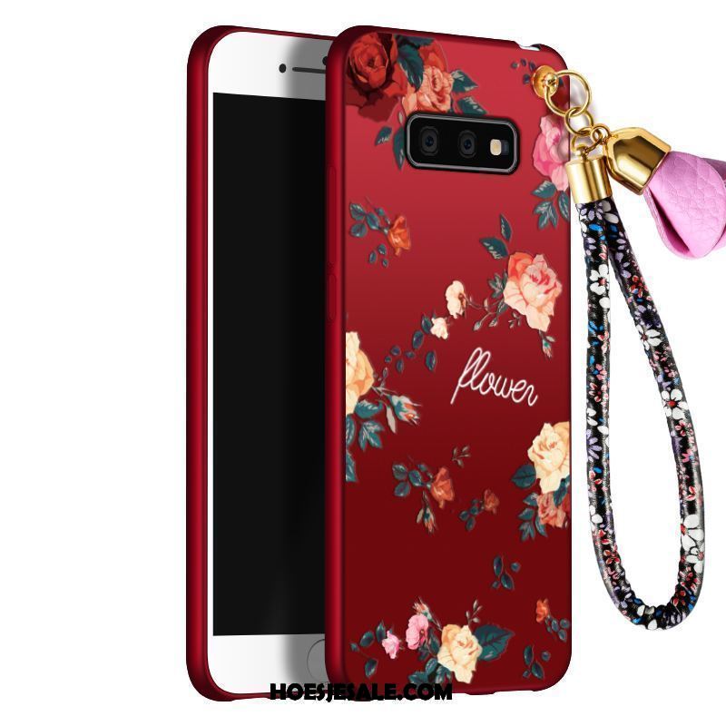 Samsung Galaxy S10e Hoesje Ster Rood Hoes Zacht Mobiele Telefoon Sale