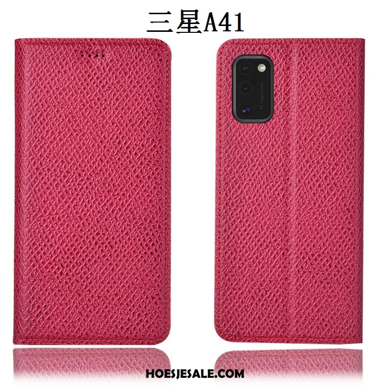 Samsung Galaxy S41 Hoesje Bescherming Folio Mesh Rood Hoes Sale