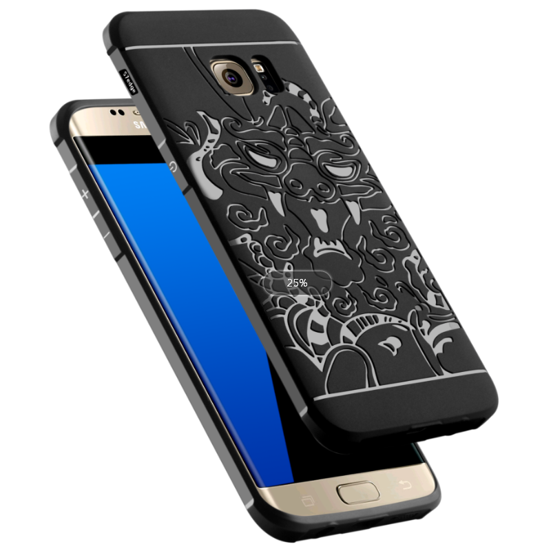 Samsung Galaxy S7 Hoesje Zwart All Inclusive Bescherming Zacht Hemming