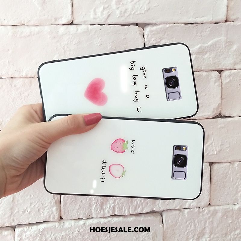 Samsung Galaxy S8+ Hoesje Eenvoudige Mode Wit Ster Zacht Aanbiedingen
