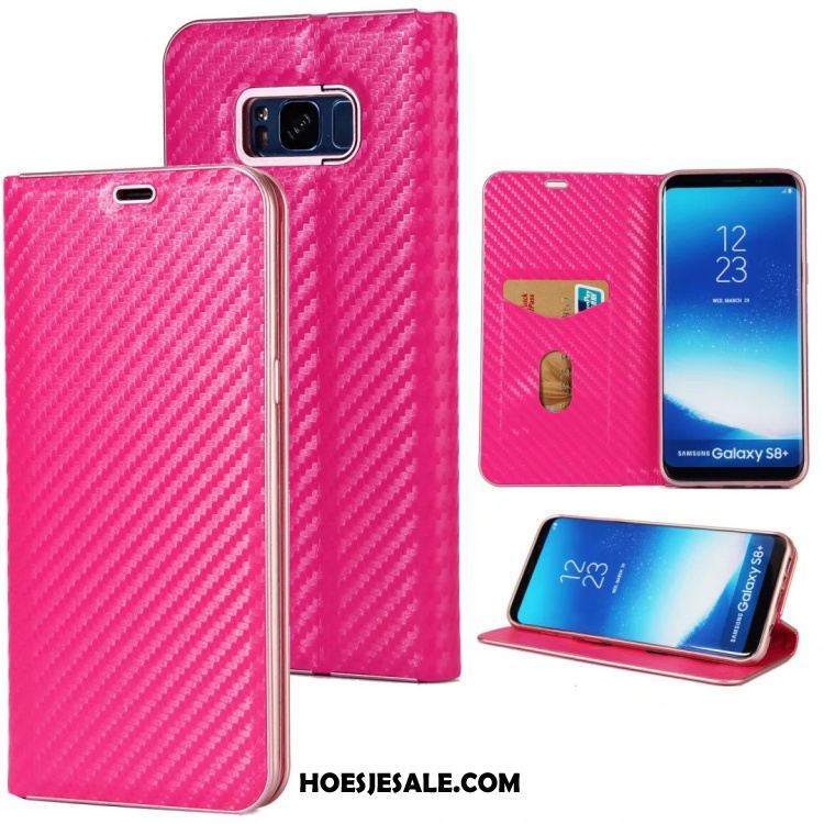 Samsung Galaxy S8+ Hoesje Folio Hoes Anti-fall Rood Mobiele Telefoon Online