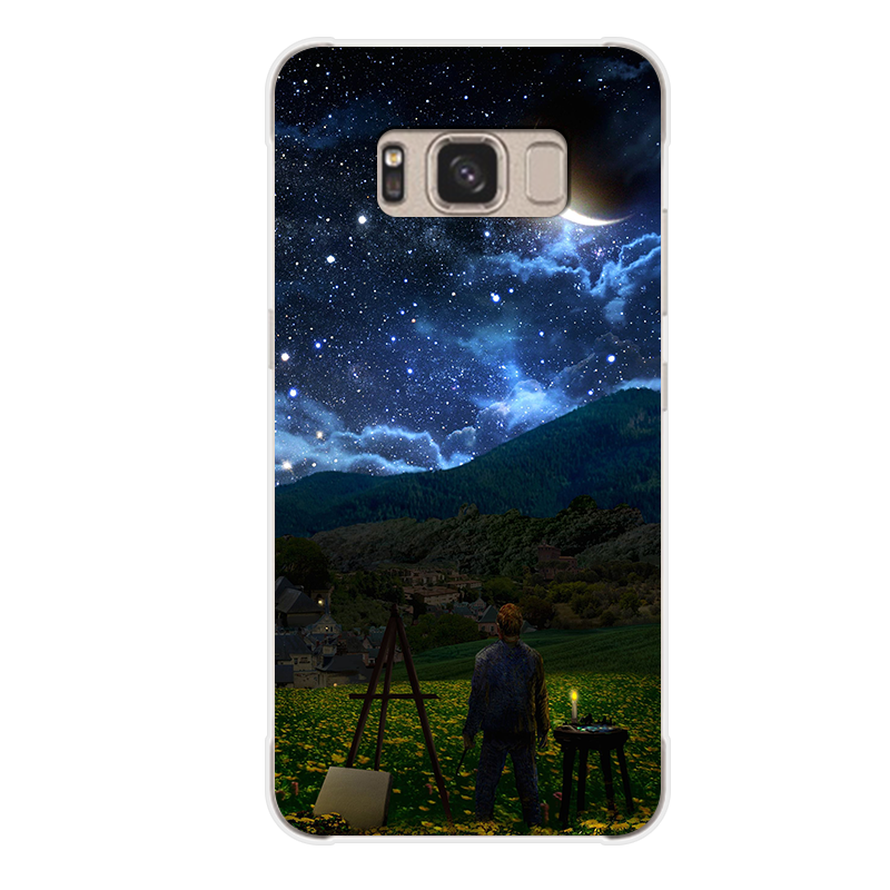 Samsung Galaxy S8 Hoesje Kleur Siliconen Mobiele Telefoon Zacht Anti-fall Sale