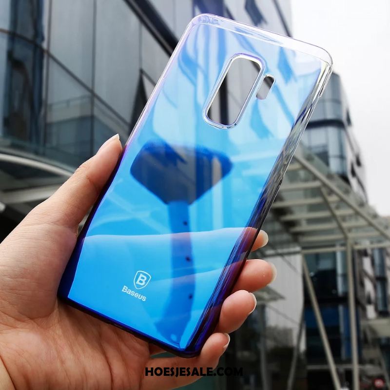 Samsung Galaxy S9+ Hoesje Hard Scheppend Dun Mobiele Telefoon Blauw Aanbiedingen