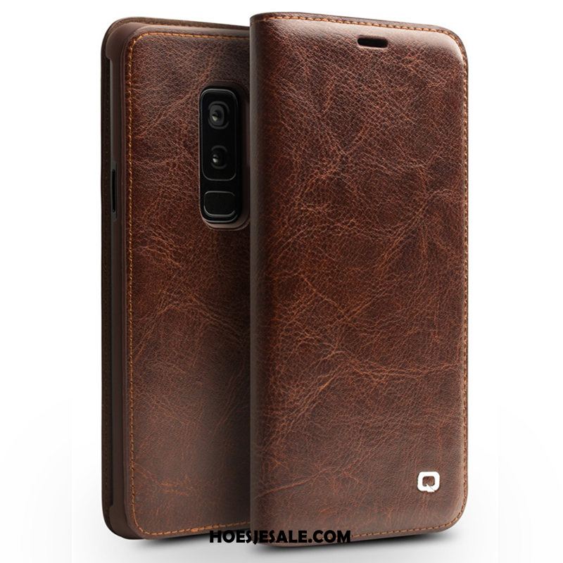 Samsung Galaxy S9+ Hoesje Mobiele Telefoon Dun Folio High End Leren Etui Kopen