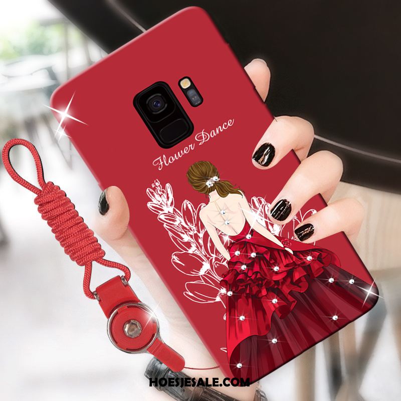 Samsung Galaxy S9 Hoesje Persoonlijk Trendy Merk Rood Siliconen Mobiele Telefoon Online