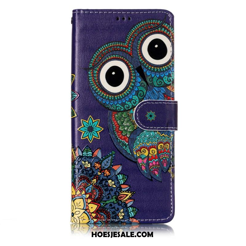 Samsung Galaxy S9+ Hoesje Purper Kat Ster Bescherming Leren Etui Aanbiedingen