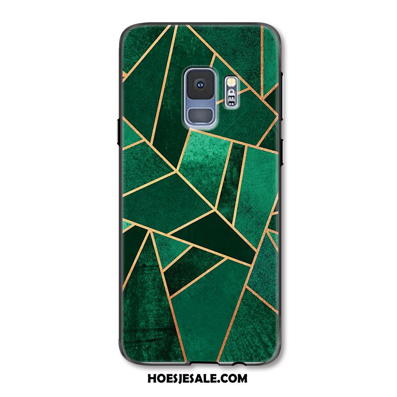 Samsung Galaxy S9 Hoesje Reliëf Hoes Nieuw Trend Groen Kopen