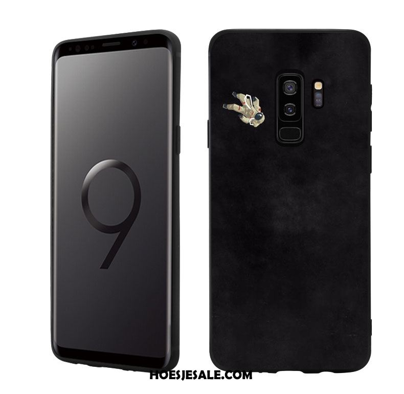 Samsung Galaxy S9+ Hoesje Ster Eenvoudige Abstract Zwart Persoonlijk Goedkoop