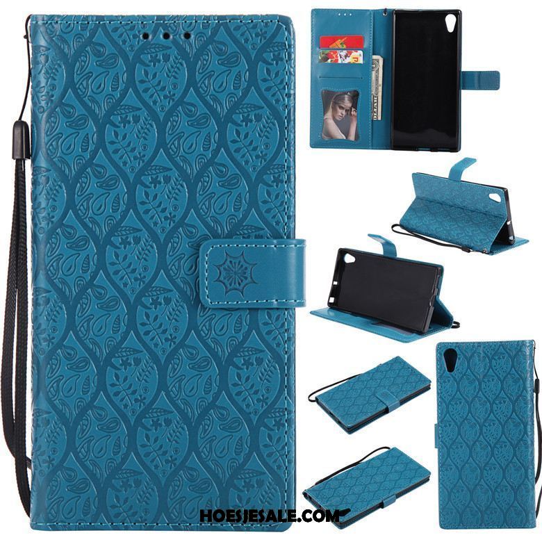 Sony Xperia Xa Ultra Hoesje Leren Etui Folio Blauw Siliconen Mobiele Telefoon Kopen