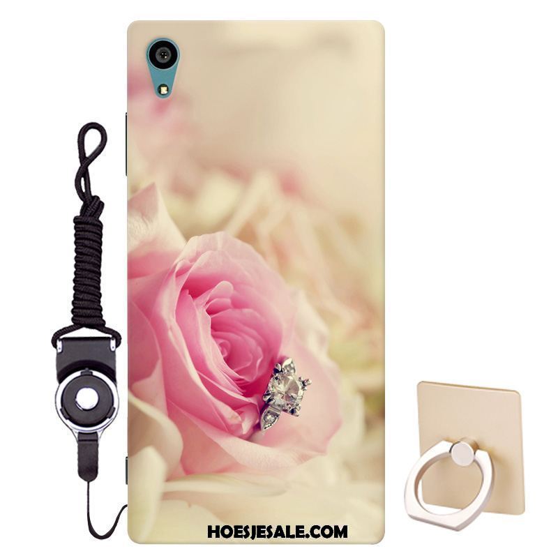 Sony Xperia Xa1 Plus Hoesje Hanger Hoes Patroon Roze Bescherming Sale