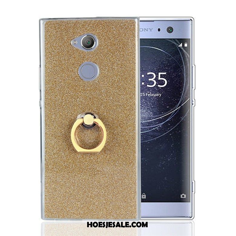 Sony Xperia Xa2 Plus Hoesje Hoes Zacht Mobiele Telefoon Goud Ondersteuning Goedkoop