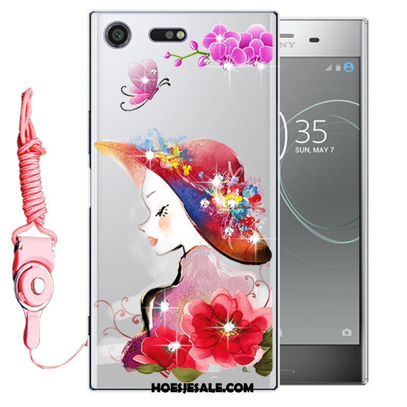 Sony Xperia Xz Premium Hoesje Siliconen Mobiele Telefoon Hoes Bescherming Met Strass Goedkoop