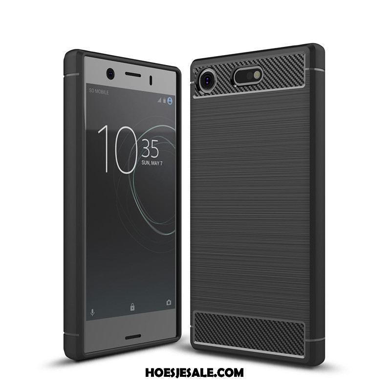 Sony Xperia Xz1 Compact Hoesje Eenvoudige Siliconen Hoes Mobiele Telefoon Zacht