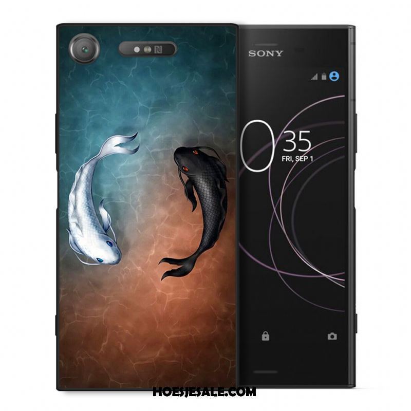 Sony Xperia Xz1 Hoesje All Inclusive Hoes Scheppend Siliconen Anti-fall Korting