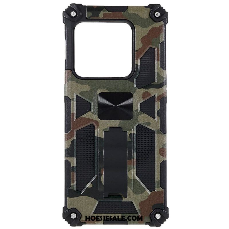 Telefoonhoesje voor OnePlus 10 Pro 5G Camouflage Verwijderbare Ondersteuning