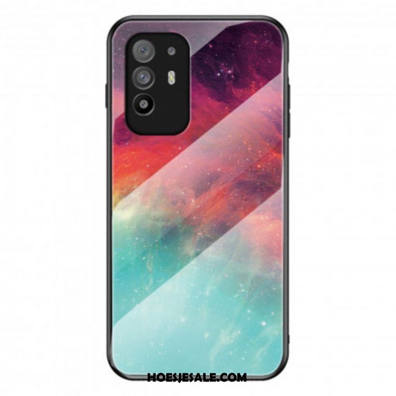 Telefoonhoesje voor Oppo A94 5G Premium Kleuren Gehard Glas