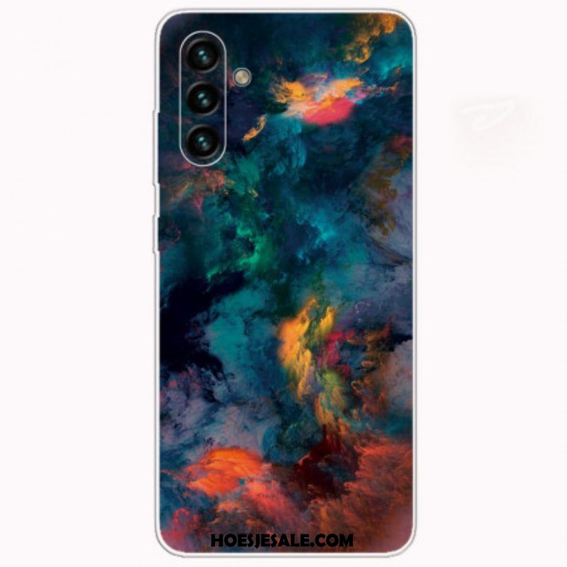 Telefoonhoesje voor Samsung Galaxy A13 5G / A04s Tweekleurige Binfen-kleur