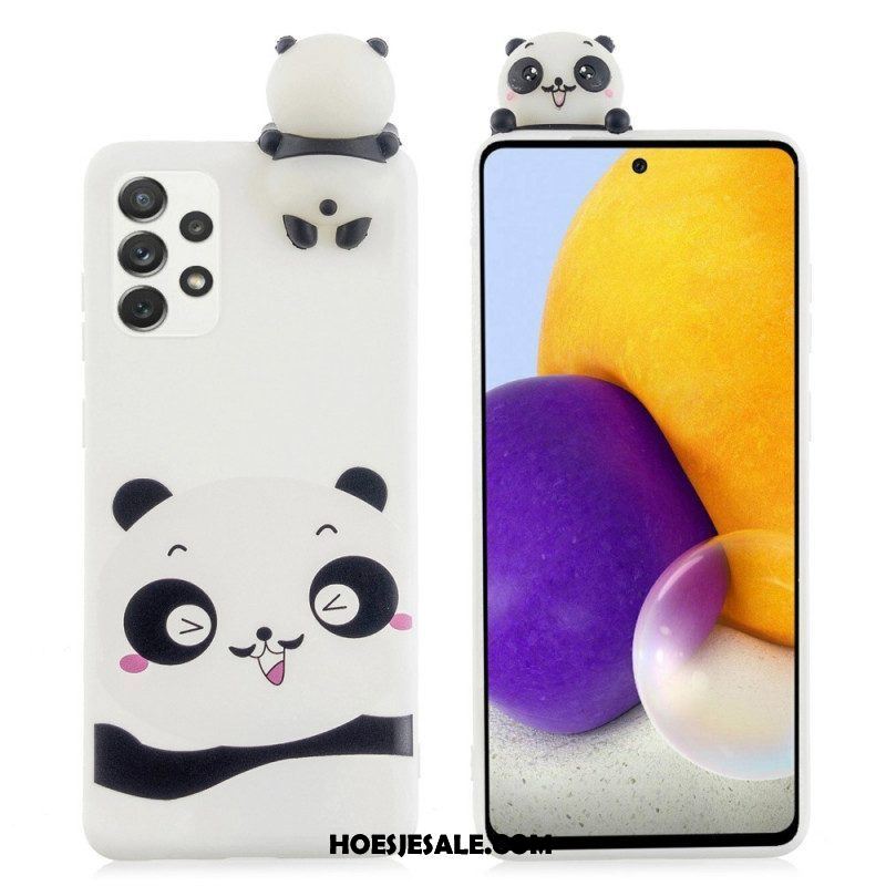 Telefoonhoesje voor Samsung Galaxy A53 5G Ik Hou Van Panda 3d