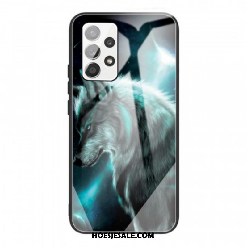 Telefoonhoesje voor Samsung Galaxy A53 5G Wolf Van Gehard Glas