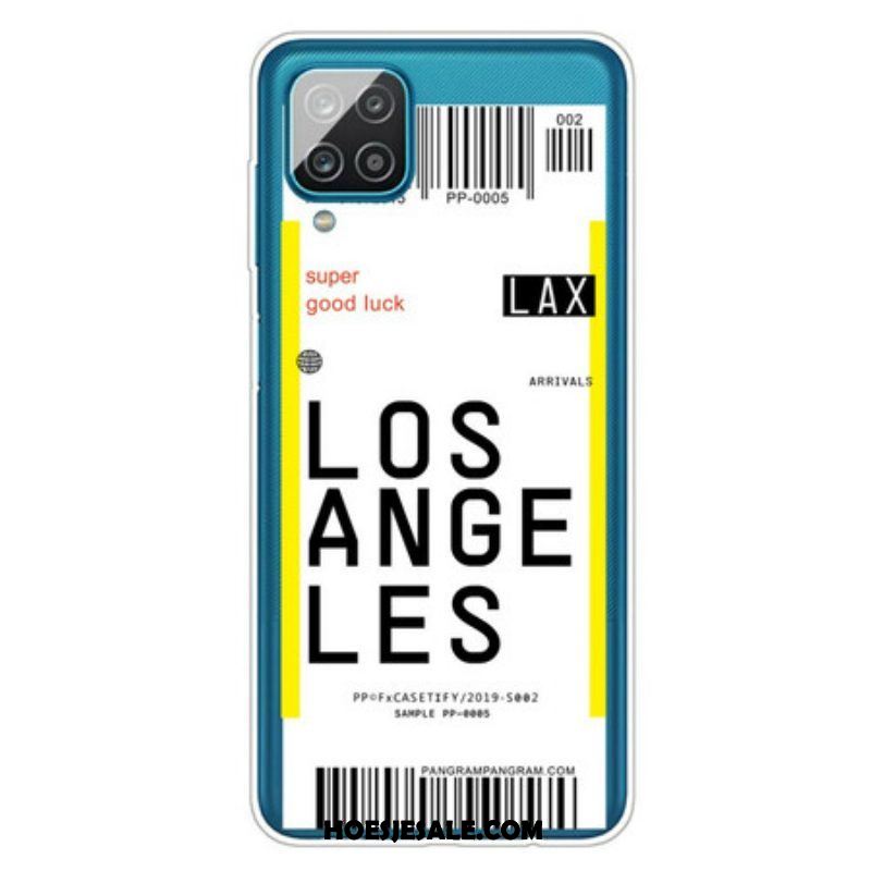 Telefoonhoesje voor Samsung Galaxy M12 / A12 Instapkaart Naar Los Angeles