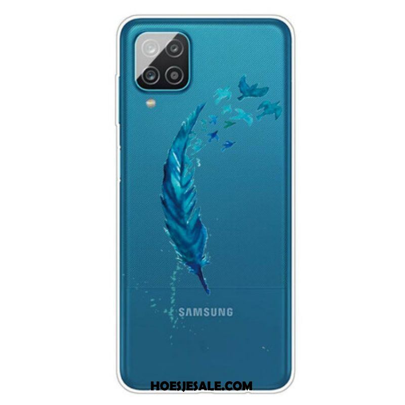Telefoonhoesje voor Samsung Galaxy M12 / A12 Prachtige Veer
