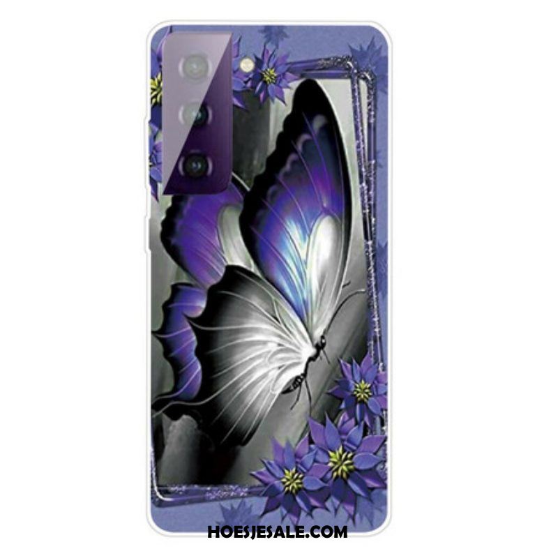 Telefoonhoesje voor Samsung Galaxy S21 Plus 5G Koninklijke Vlinder