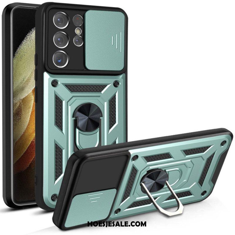 Telefoonhoesje voor Samsung Galaxy S21 Ultra 5G Designer Lenshouder En Beschermers