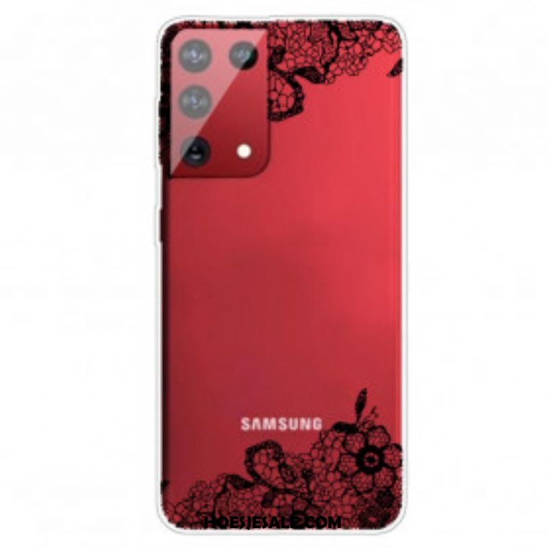 Telefoonhoesje voor Samsung Galaxy S21 Ultra 5G Fijne Kant