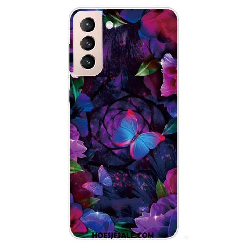 Telefoonhoesje voor Samsung Galaxy S22 5G Kleurrijke Vlinders