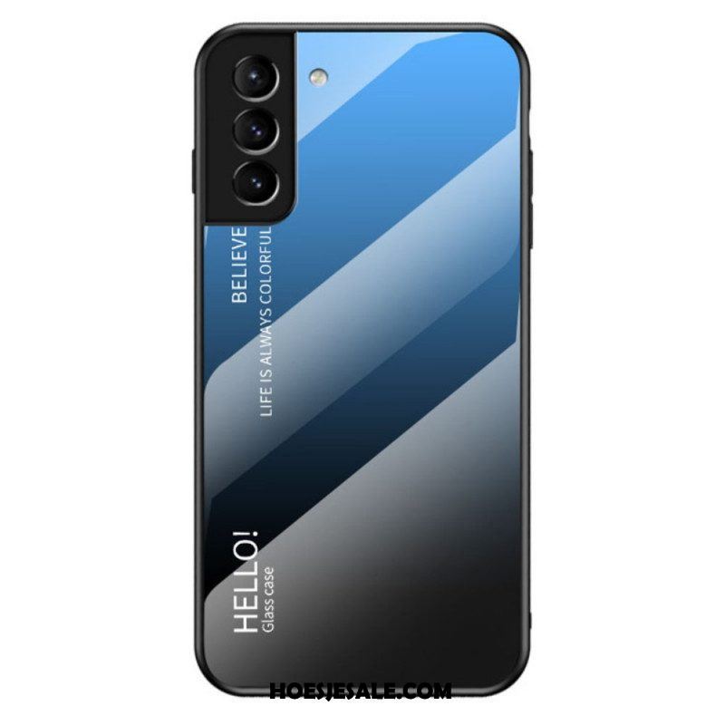 Telefoonhoesje voor Samsung Galaxy S22 Plus 5G Gehard Glas Hallo