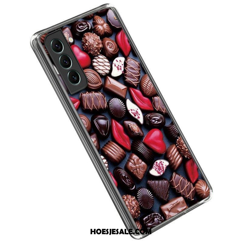 Telefoonhoesje voor Samsung Galaxy S23 5G Flexibele Chocolade