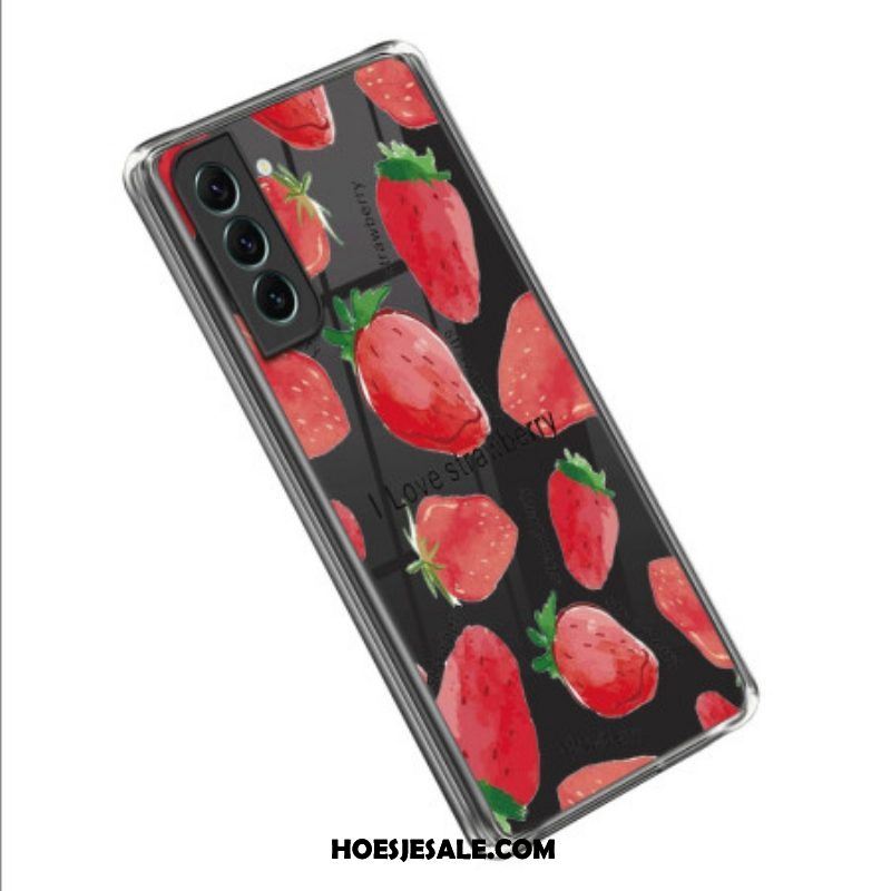 Telefoonhoesje voor Samsung Galaxy S23 5G Naadloze Aardbeien