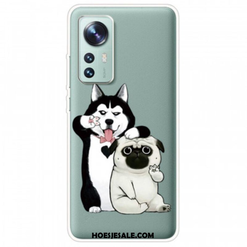 Telefoonhoesje voor Xiaomi 12 / 12X Grappige Honden | hoesjesale.com Telefoonhoesje voor Xiaomi 12 / 12X Grappige Honden