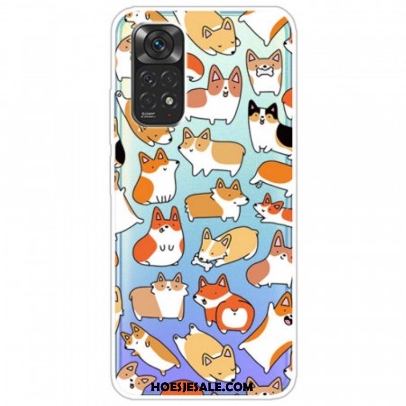Telefoonhoesje voor Xiaomi Redmi Note 11 / 11S Naadloze Meerdere Honden