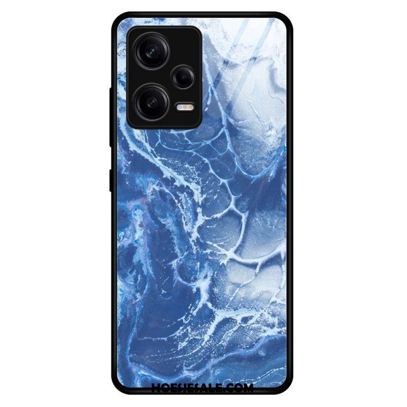 Telefoonhoesje voor Xiaomi Redmi Note 12 Pro Marmeren Kleuren Gehard Glas