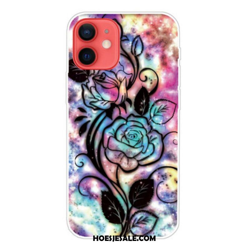 Telefoonhoesje voor iPhone 13 Mini Grafische Bloem