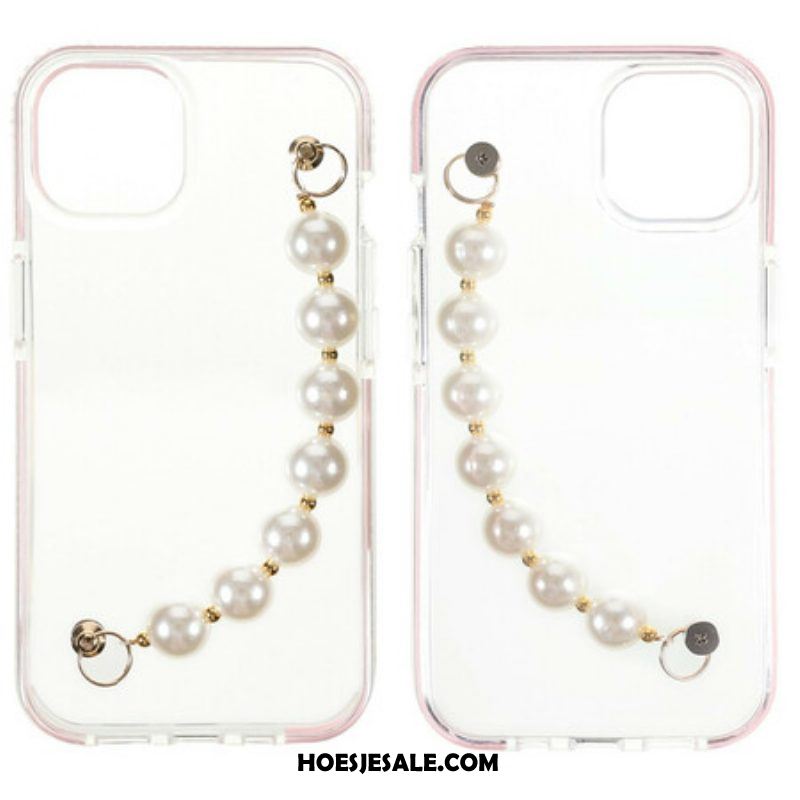 Telefoonhoesje voor iPhone 13 Mini Siliconen Armband Kralen