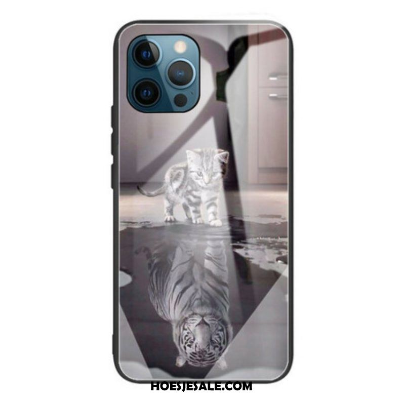 Telefoonhoesje voor iPhone 13 Pro Kittendroom Van Gehard Glas