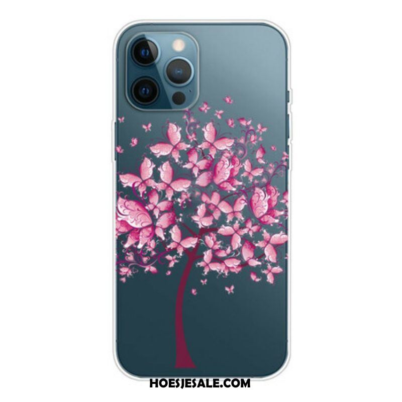 Telefoonhoesje voor iPhone 13 Pro Roze Boomtop