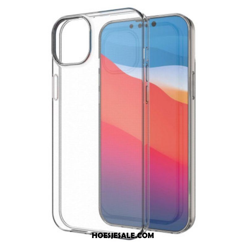 Telefoonhoesje voor iPhone 14 Plus Transparante Anti-vergeling