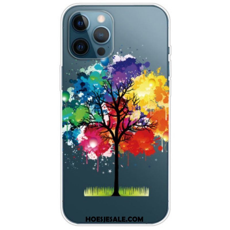 Telefoonhoesje voor iPhone 14 Pro Naadloze Aquarel Boom