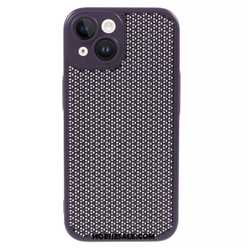 Telefoonhoesje voor iPhone 15 Plus Honingraat Met Camerabeschermer