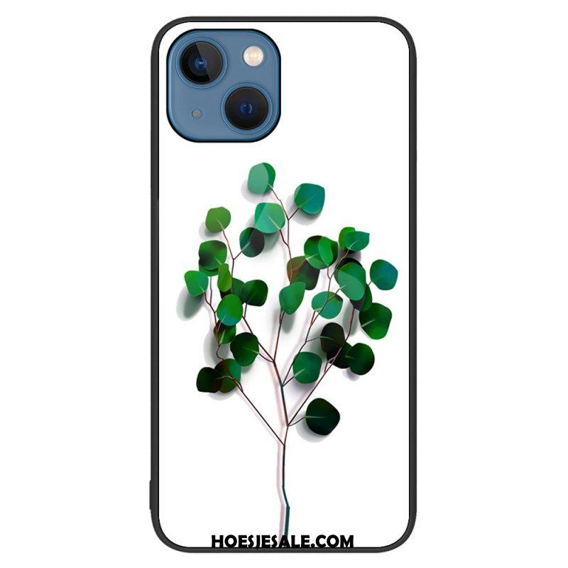 Telefoonhoesje voor iPhone 15 Plus Plantaardig Gehard Glas