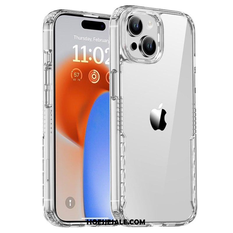 Telefoonhoesje voor iPhone 15 Transparant Getint Ipaky