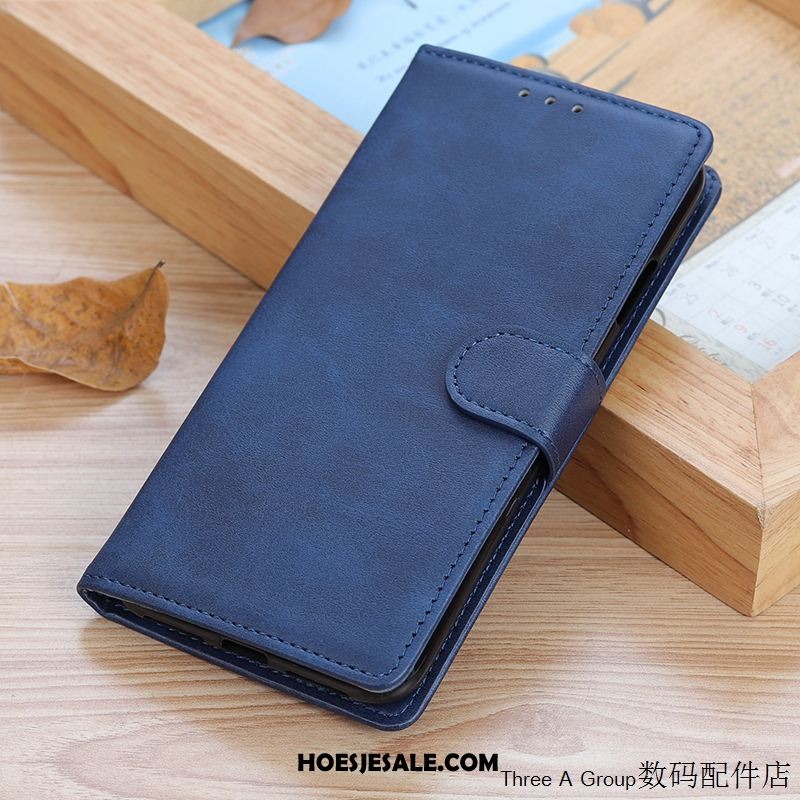 Xiaomi Mi 10 Hoesje Eenvoudige Anti-fall Folio Zacht Leren Etui Goedkoop